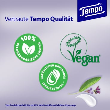 Tempo Natural Skin Balance - Beruhigend feuchte Toilettentücher