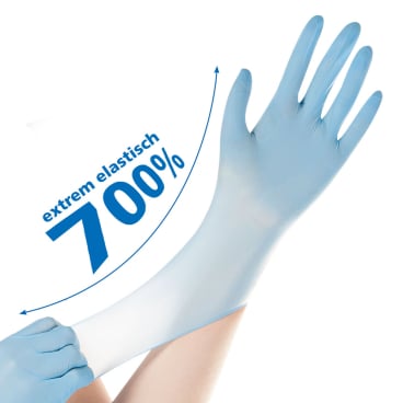 HYGOSTAR® Nitrilhandschuh Safe Super Stretch, puderfrei, blau