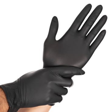 HYGOSTAR® Nitrilhandschuhe Safe Light, puderfrei, schwarz