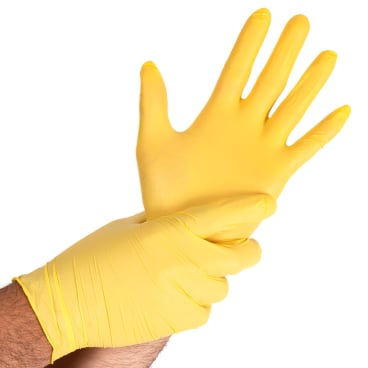 HYGOSTAR® Nitrilhandschuhe Safe Light, puderfrei, gelb