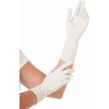 Hygostar® Nitrilhandschuhe Safe Long, puderfrei, weiß