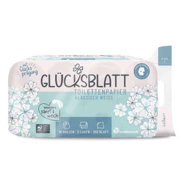 Fripa Glücksblatt Toilettenpapier, 3-lagig, weiß