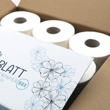 Fripa Glücksblatt Toilettenpapier, weiß, 3-lagig