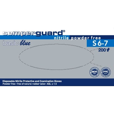 Semperguard® Basic Blue Einmalhandschuhe, puderfrei