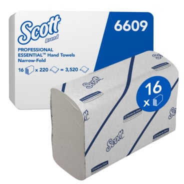SCOTT® Essential™ Papierhandtücher, 2-lagig, 18,6 x 21,2 cm