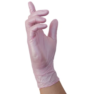 NITRAS GLAMOUR WAVE Nitril Einmalhandschuhe, rosa