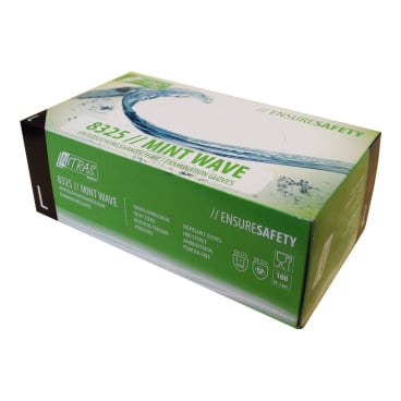 NITRAS MINT WAVE Nitril Einmalhandschuhe, grün