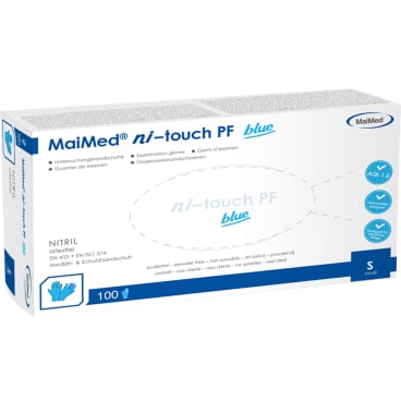 MaiMed® MyClean ni-touch Einmalhandschuhe, Nitril, blau