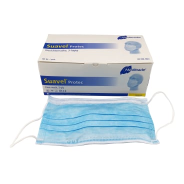 Meditrade Suavel® Protec Mundschutz, blau