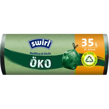 Swirl® Öko Müllbeutel Reißfest, 35 Liter