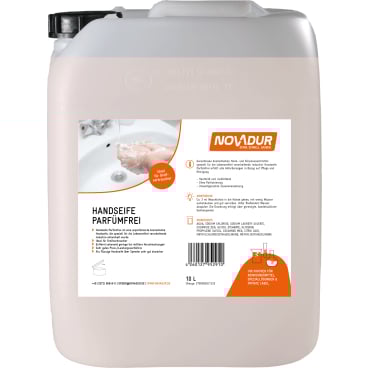 NOVADUR PRODUKTCHEMIE - NOVADUR Handseife Parfümfrei - 10 l - Kanister