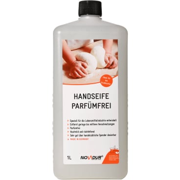 NOVADUR PRODUKTCHEMIE - NOVADUR Handseife Parfümfrei - 1000 ml - Flasche