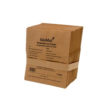 BIOMAT® Bioabfallbeutel aus Kraftpapier, 7 Liter