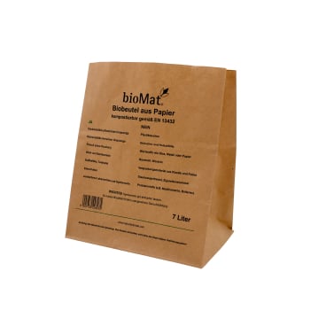 BIOMAT® Bioabfallbeutel aus Kraftpapier, 7 Liter