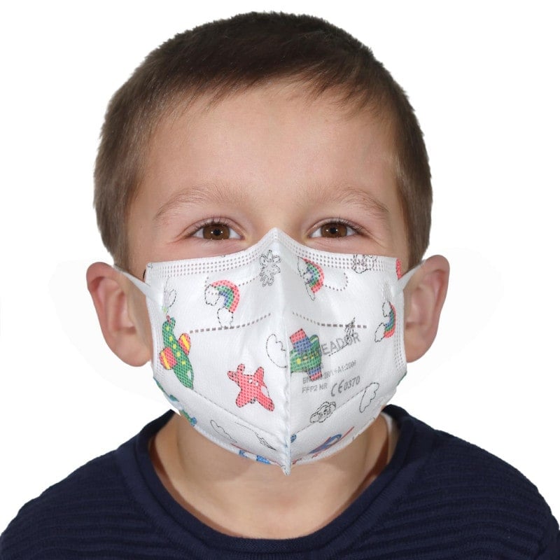 Bunte FFP2-Maske für Kinder