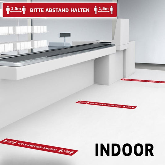 Fußbodenaufkleber Indoor