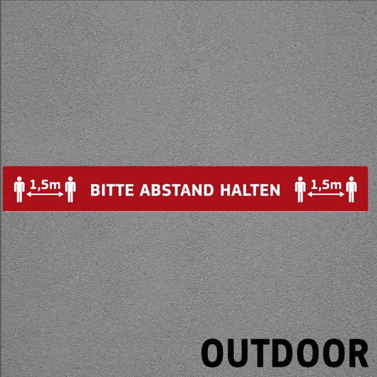 Fußbodenaufkleber Outdoor