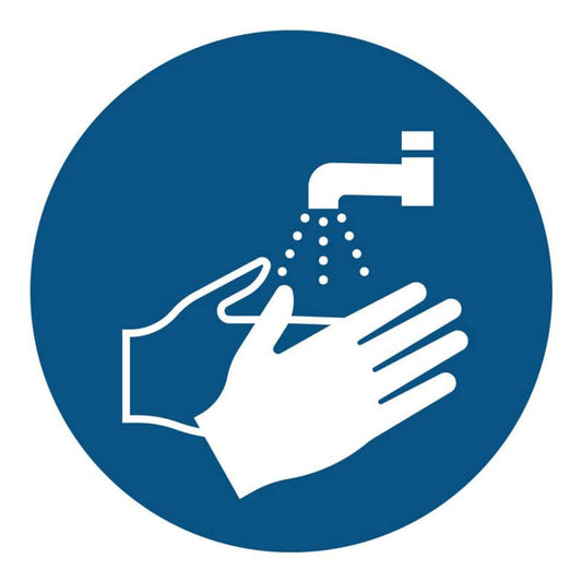 Hygienehinweis "Hände waschen"