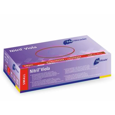 Meditrade Nitril Viola Einmalhandschuhe, puderfrei