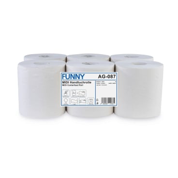 Rollenhandtuchpapier, 1-lagig, weißlich