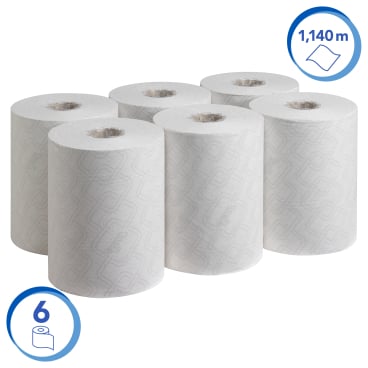 SCOTT® Essential™ Slimroll™ Rollenhandtücher, 19,8 cm x 190 m