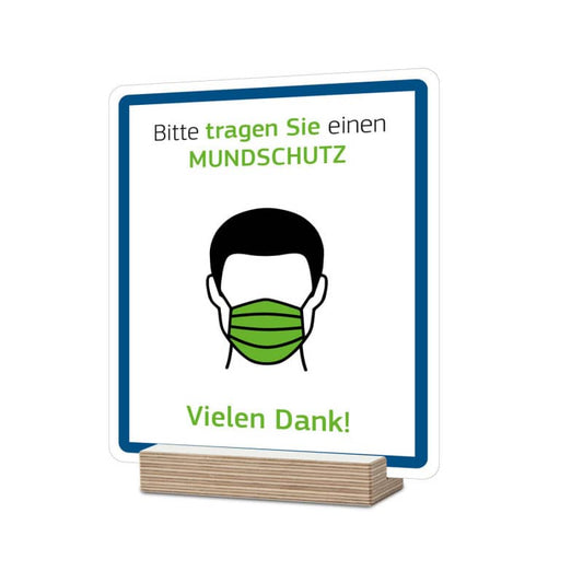 Tischaufsteller für Hinweisschilder