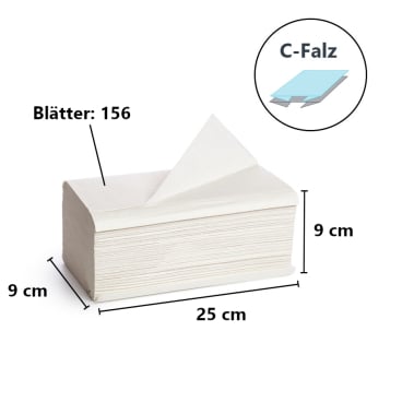 racon® easy Falthandtücher G 25 x 31 cm, 1-lagig