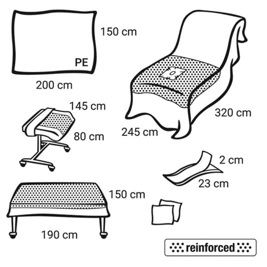 Foliodrape® Protect Plus Hand-Fuß-Set