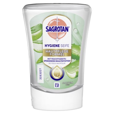 Reckitt Benckiser GmbH - SAGROTAN Healthy No-Touch Flüssigseife Nachfüller, 250 ml - Blühende Apfelwiese