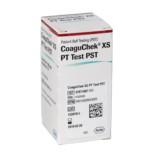 CoaguChek XS PT Test, PST Teststreifen
