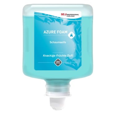 SC Johnson GmbH - AZURE FOAM Schaumseife mit Feuchtigkeitsspendern - 1 Karton = 12 x 47 ml - Pumpflasche
