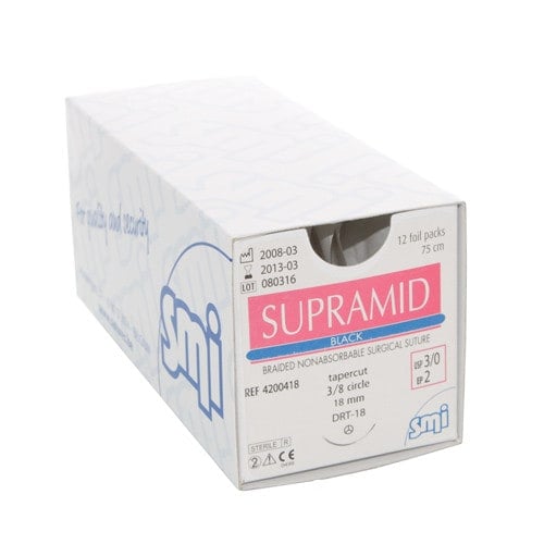 Supramid black, nicht-resorbierbares Nahtmaterial