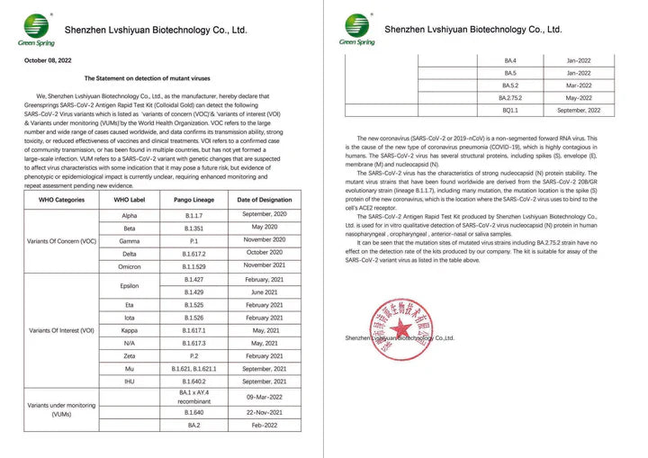 Green Spring® SARS-CoV-2 Corona Covid-19 Antigen Profi Schnelltest (25er Box)
