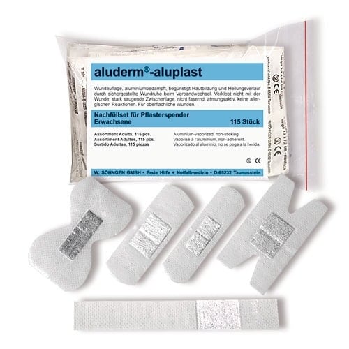 Nachfüllset für aluderm®-aluplast Pflasterspender