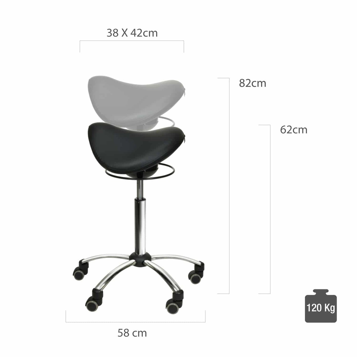 Comfort-Sattelhocker mit Swing-Mechanismus