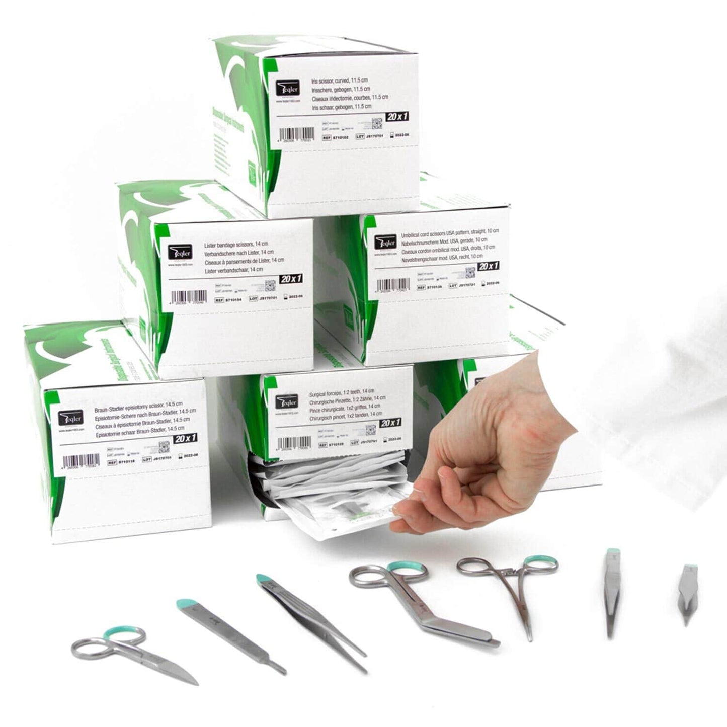 Teqler Arterienklemme nach Pean