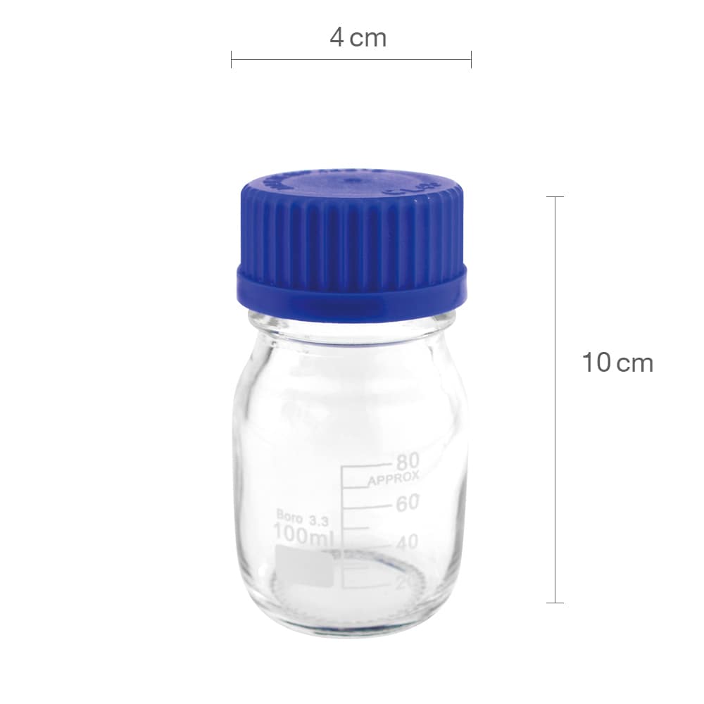 Teqler Labor-Glasflasche
