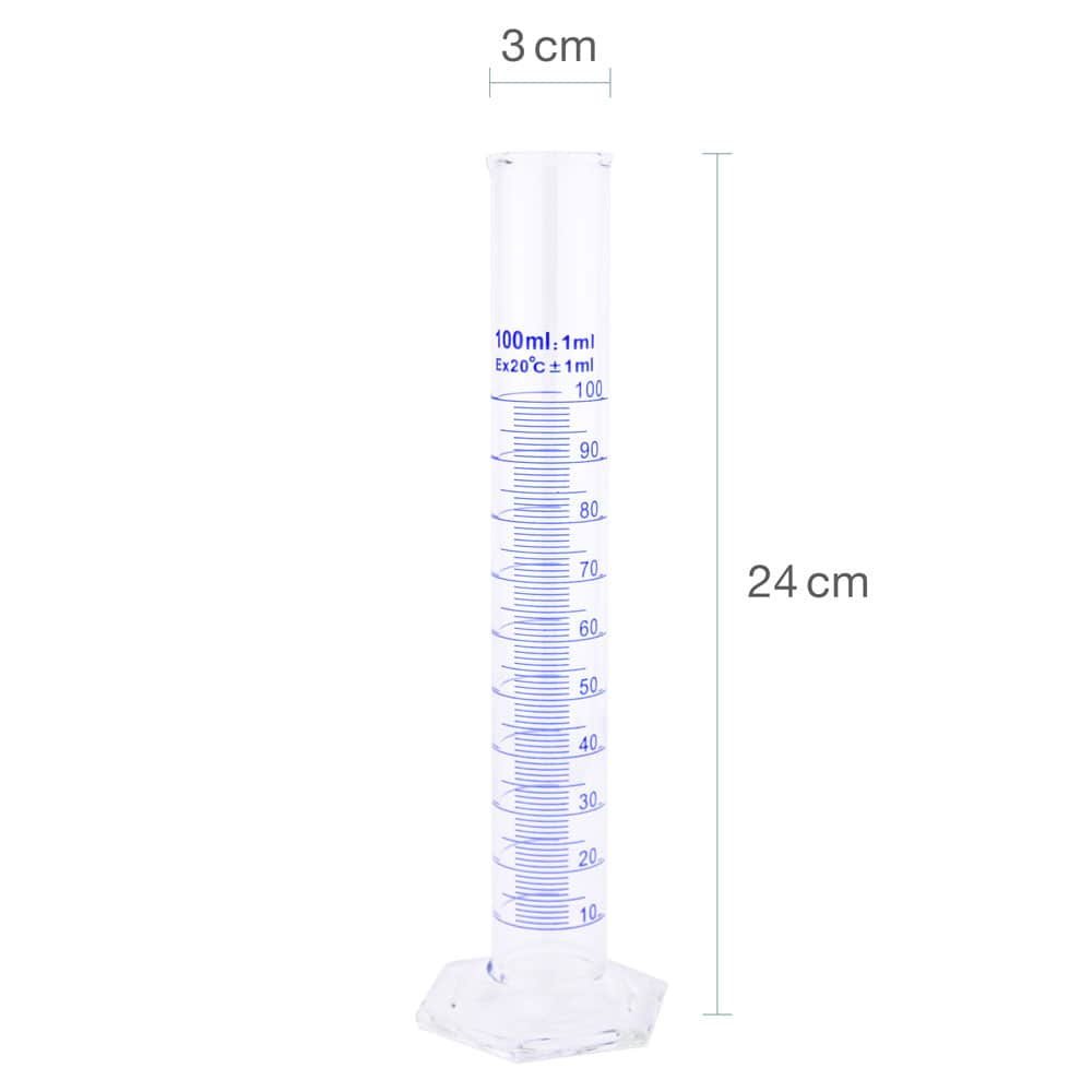 Teqler Messzylinder aus Glas