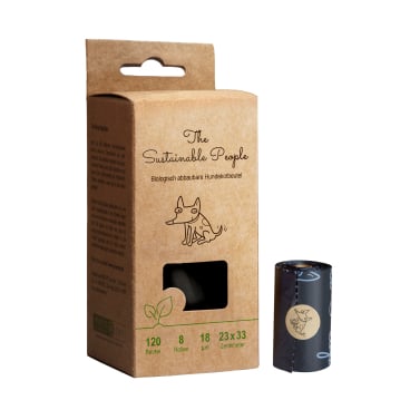 TSP Bio Hundekotbeutel Comfort, schwarz, 23 x 33 cm
