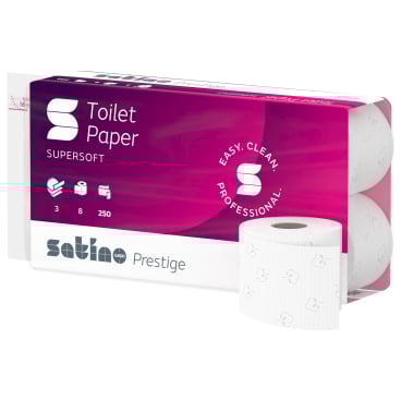 Satino Prestige Toilettenpapier 3-lagig, hochweiß, MT1-kompatibel