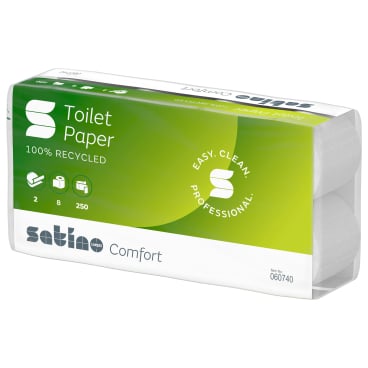 Satino comfort Toilettenpapier, hochweiß, 2-lagig, MT1