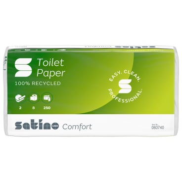Satino comfort Toilettenpapier, hochweiß, 9,4 x 11 cm, MT1