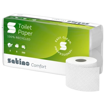 Satino comfort Toilettenpapier, hochweiß, 9,4 x 11 cm, MT1