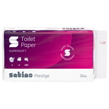 Satino prestige Toilettenpapier, 4-lagig, hochweiß, MT1