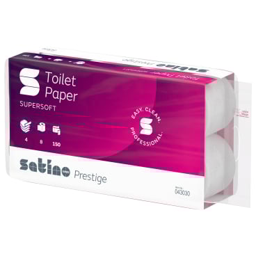 Satino prestige Toilettenpapier, 4-lagig, hochweiß, MT1