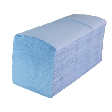 zetForm®  Falthandtücher V-Falz, Tissue, blau, 2-lagig