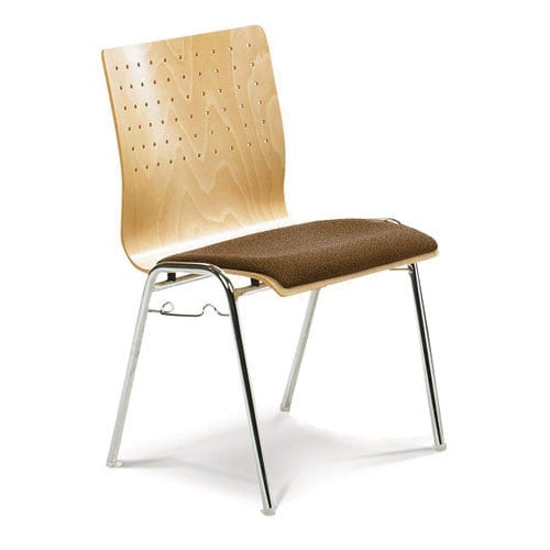 Gepolsterter Design-Stapelstuhl
