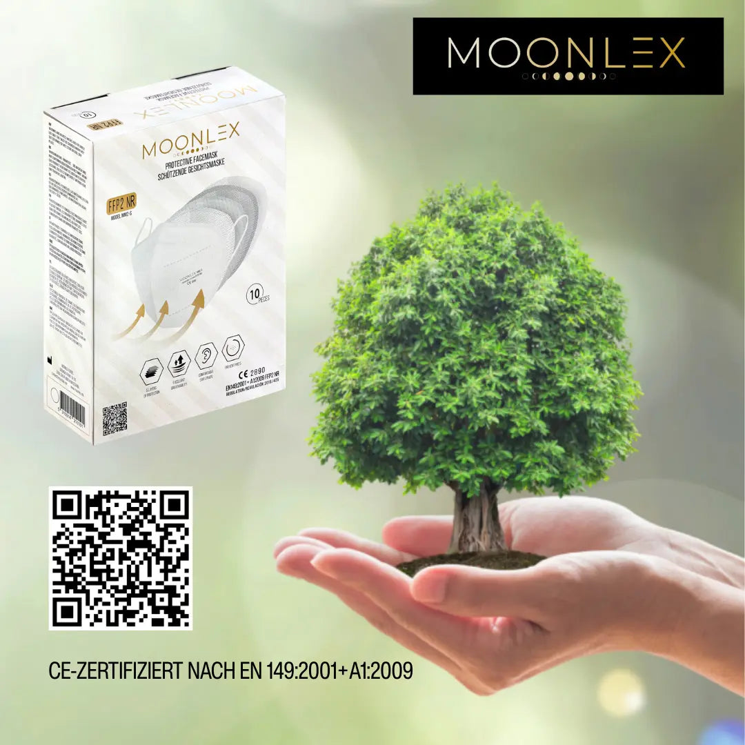 FFP2 Atemschutzmaske, einzeln verpackt - Moonlex