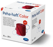 Peha-haft® color latexfreie Fixierbinde, rot, 1 Stück, verschiedene Größen