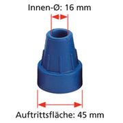 Unterarm-Gehstütze Standard mit ERGO-Hartgriff, verschiedene Farben, 1 Stück